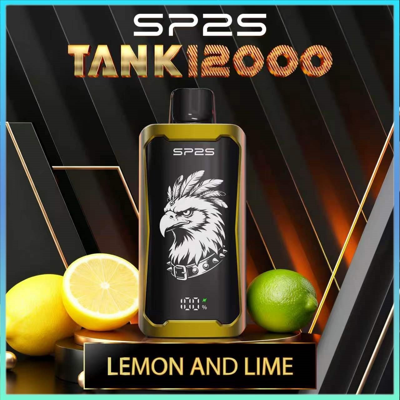 SP2S TANK 12000 Puffs Lemon and lime Disposable Vape